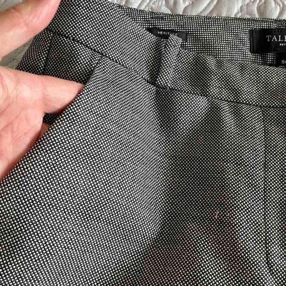 TALBOTS Women"s Gray Dress Pants Sz 8P Stretch Straight Leg size 8P - Picture 4 of 12